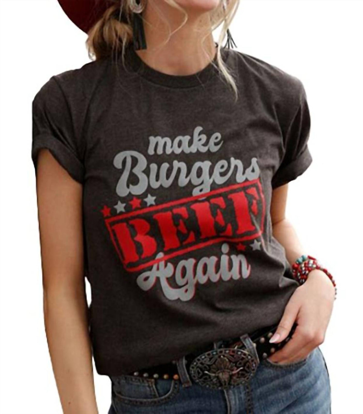 Cinch - Make Burgers Beef Tee
