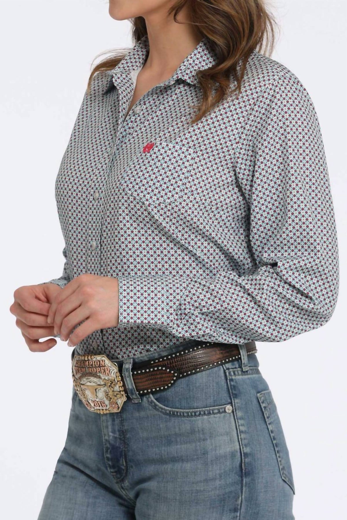 Cinch - Medallion Print Button-down Western Shirt