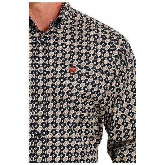 Cinch - Men's Long Sleeve Button - down Shirt - black - casual - button - down - shirts - clothing