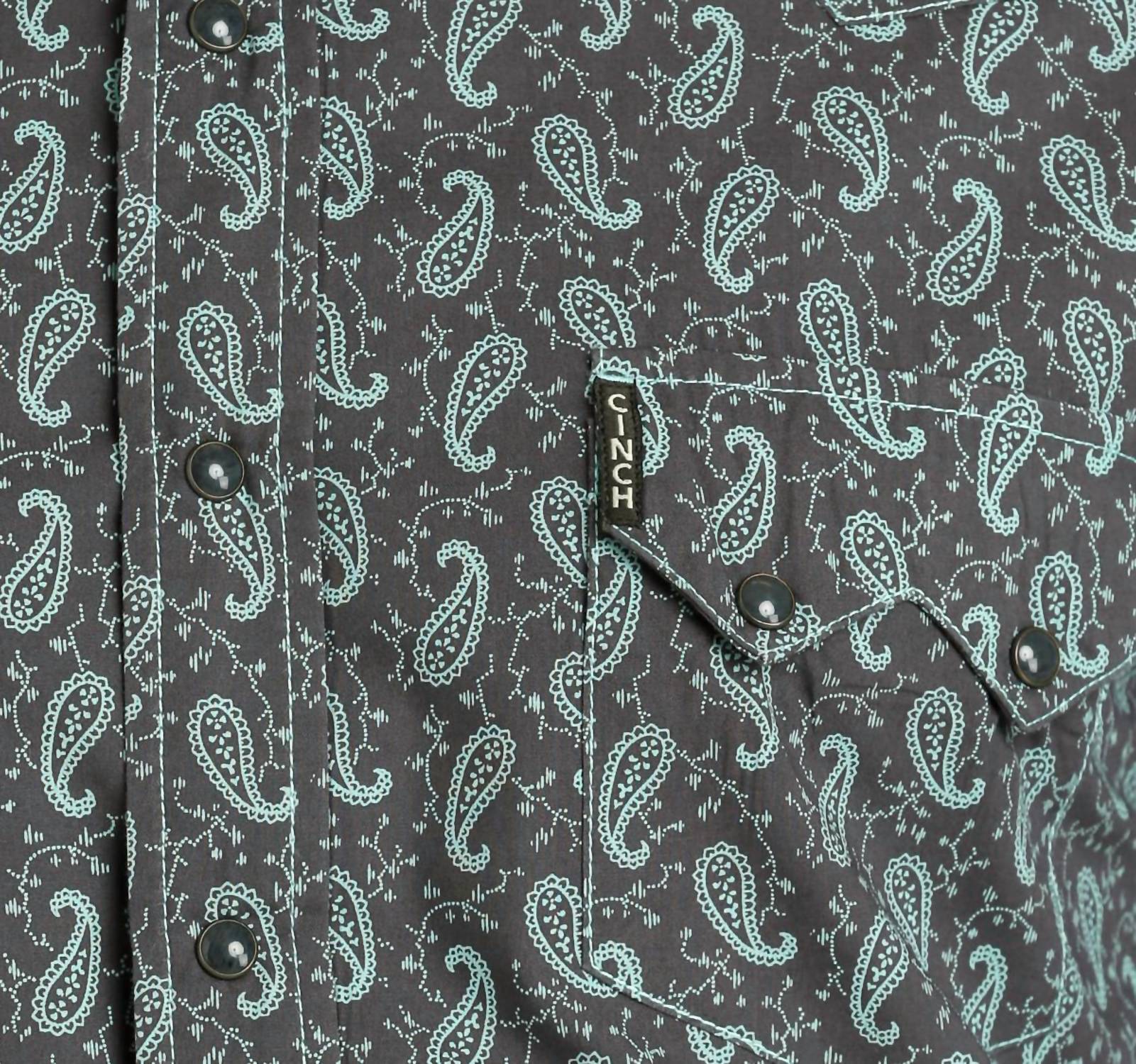 Cinch - Men's Modern Fit Long Sleeve Snap Shirt - casual - button - down - shirts - clothing - cotton