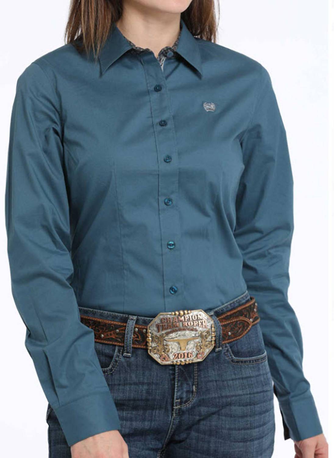 Cinch - Women's Stretch Solid Button Down Western Shirt