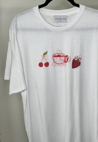 Cinnamon Club - Women's Fruit, Tea, And Bows Tee - clothing - graphic - shirts