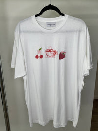 Cinnamon Club - Women's Fruit, Tea, And Bows Tee - clothing - graphic - shirts
