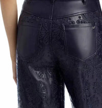 Cinq A Sept - EMBROIDERED VEGAN LEATHER BETSY