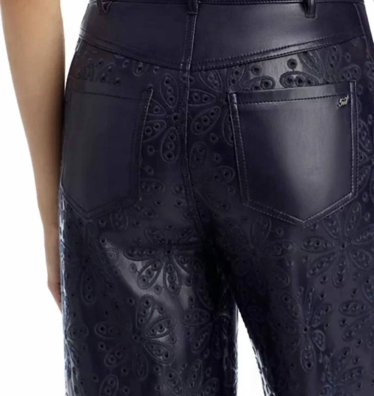 Cinq A Sept - EMBROIDERED VEGAN LEATHER BETSY