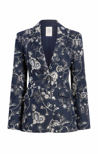Cinq A Sept - GARDEN EMBROIDERED CHEYENNE JEAN BLAZER