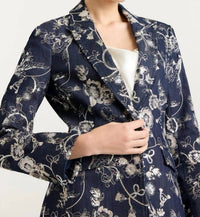 Cinq A Sept - GARDEN EMBROIDERED CHEYENNE JEAN BLAZER