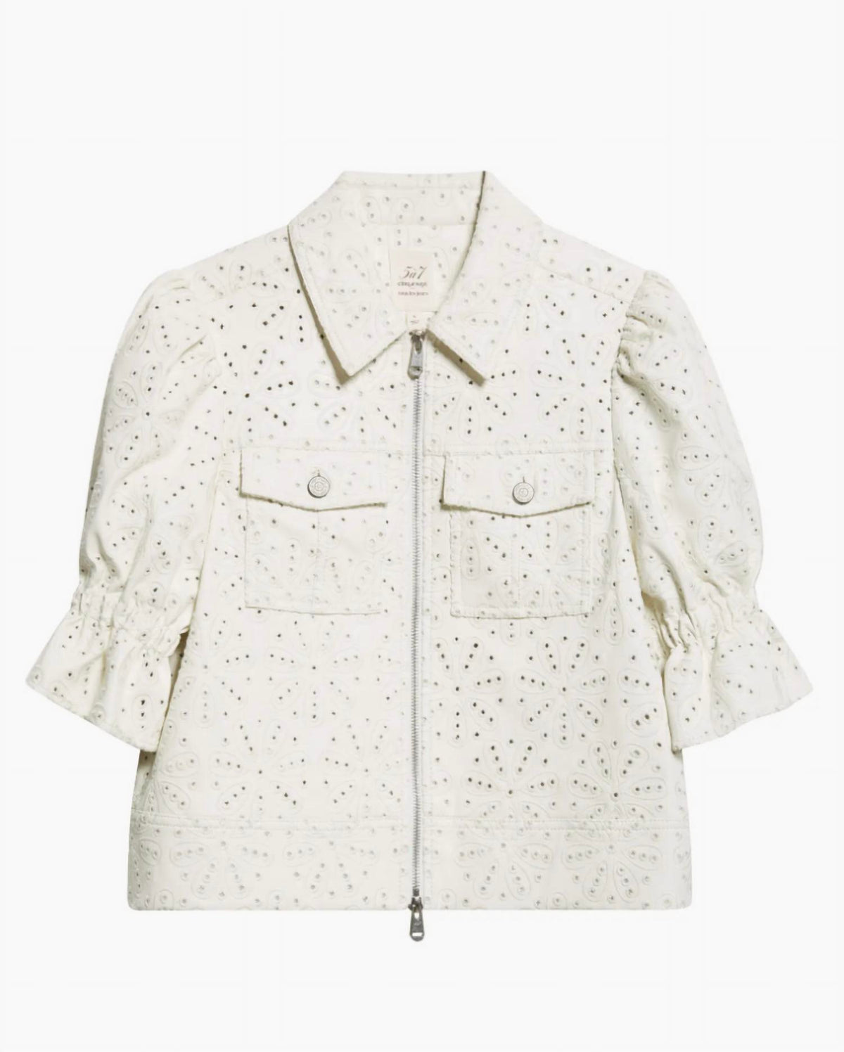 Cinq A Sept - Holly Embroidered Faux Leather Jacket