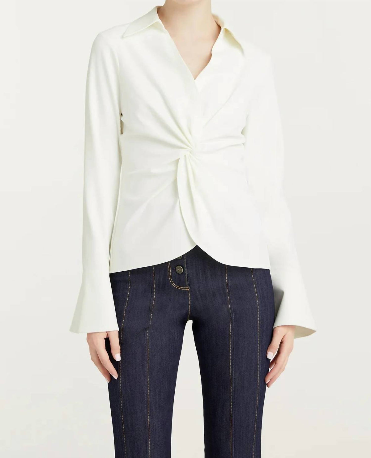 Cinq A Sept - Mckenna Twist Front Long Sleeve Top