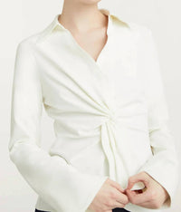 Cinq A Sept - Mckenna Twist Front Long Sleeve Top