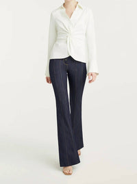 Cinq A Sept - Mckenna Twist Front Long Sleeve Top
