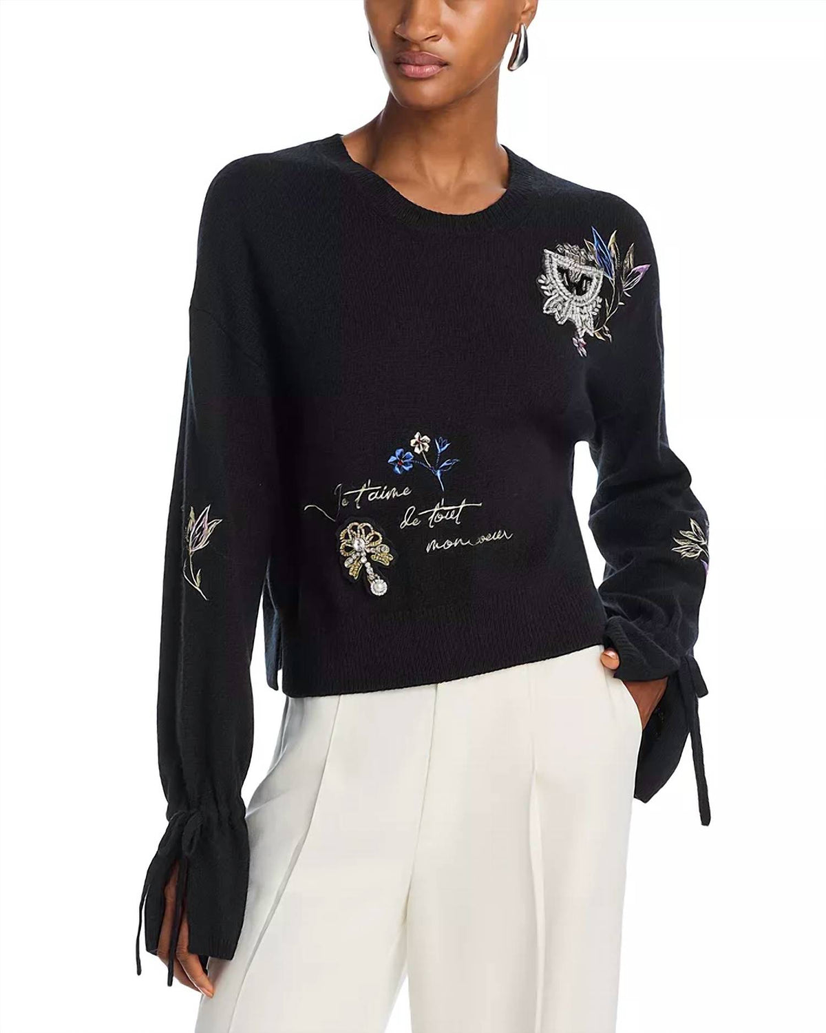 Cinq A Sept - Tasha Heritage Patch Sweater