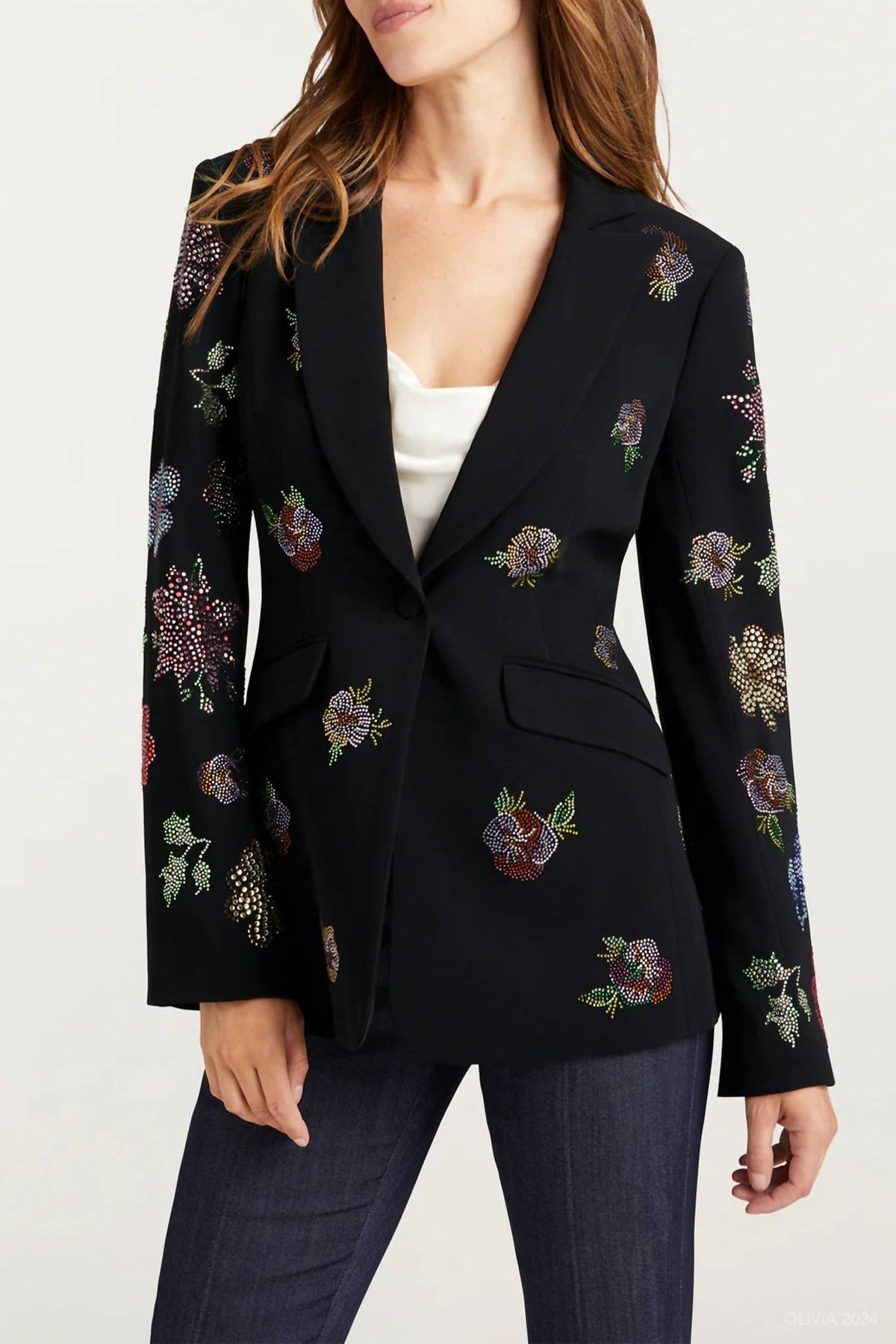 Cinq A Sept - Heatset Pansy Garden Cheyenne Blazer