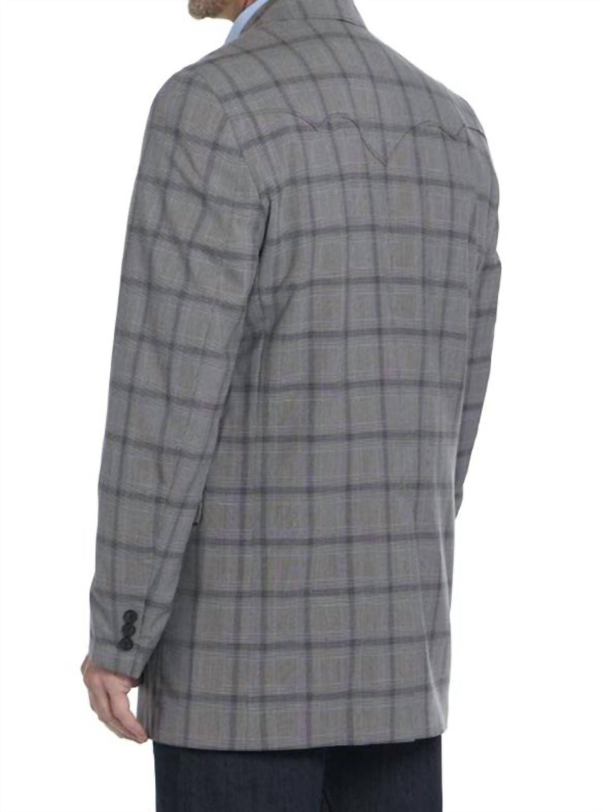 Circle S - Men's Navy Plaid Jacket