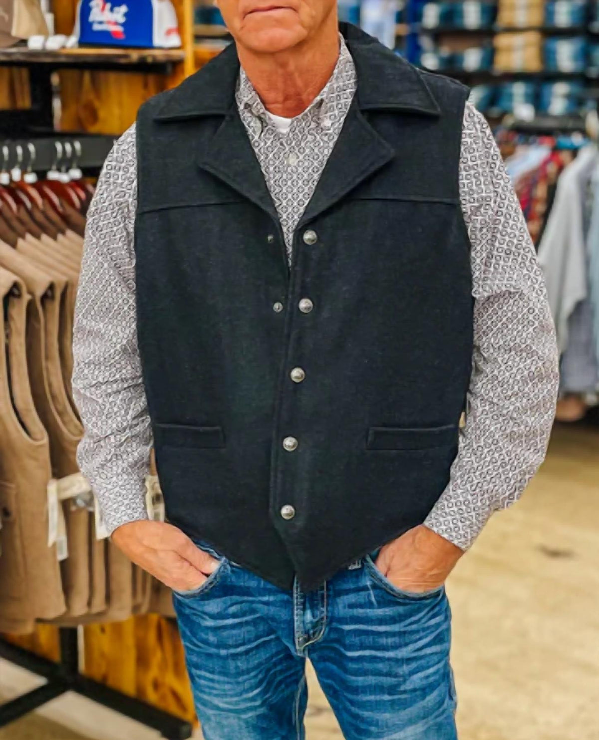 Circle S - Men's Western Vest