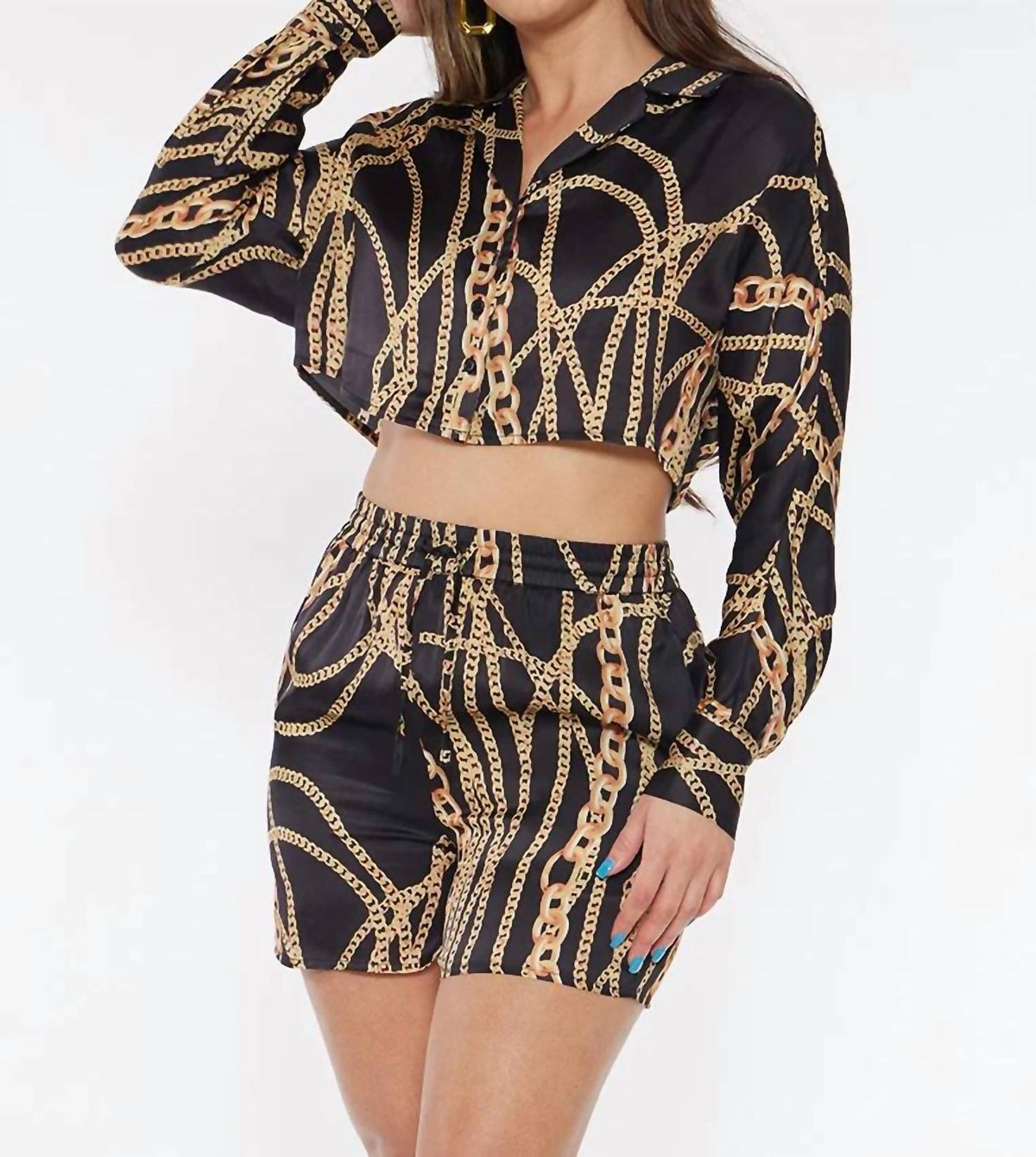 Circular Path - Crop Dolman Shirt