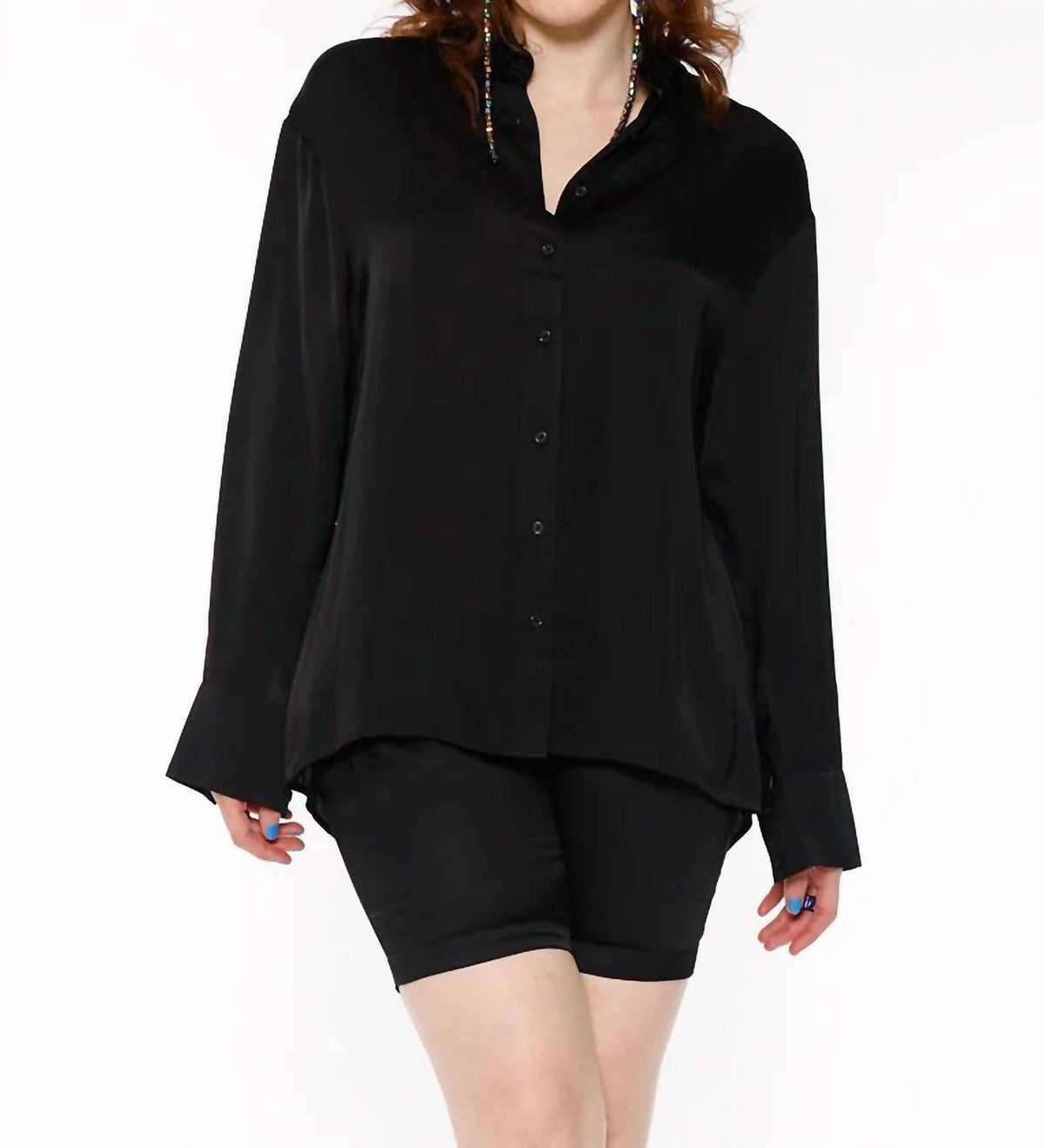 Circular Path - Long Sleeve Over Sized Shirt