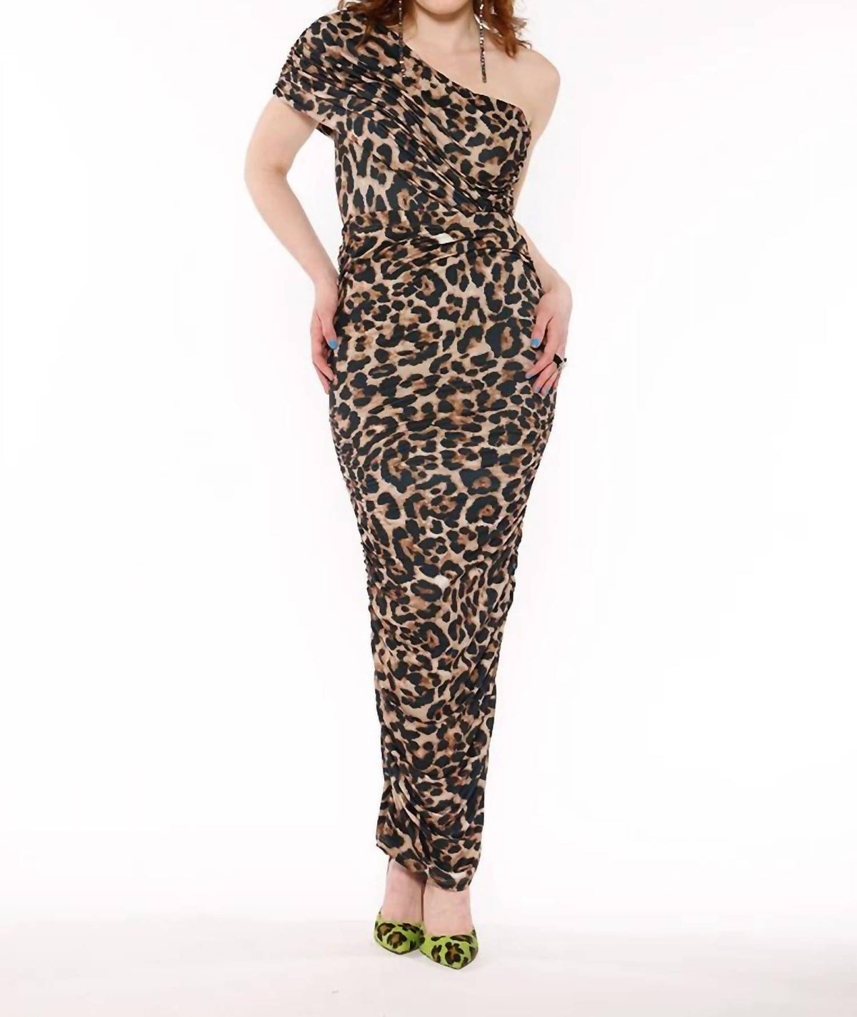 Circular Path - One Shoulder Strapless Bodysuit
