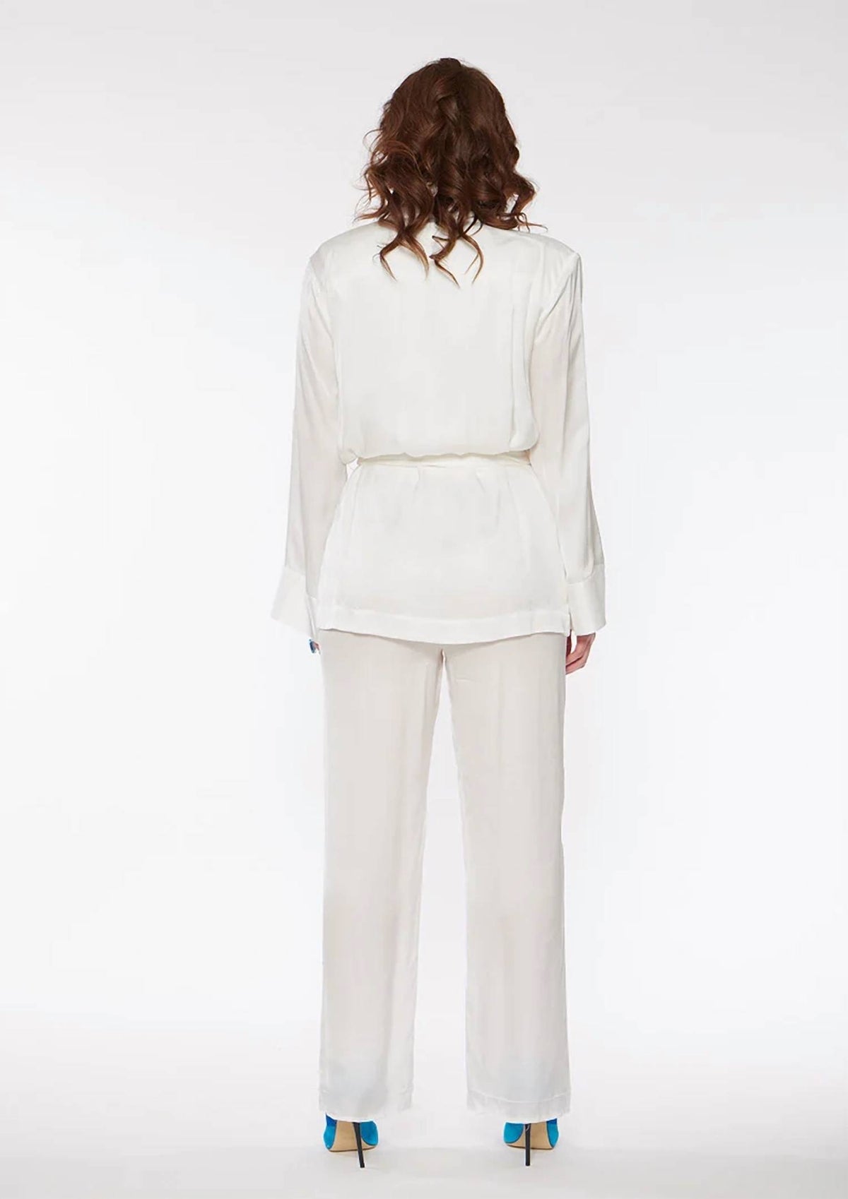 Circular Path - Open Front With Detachable Waist Tie Kimono