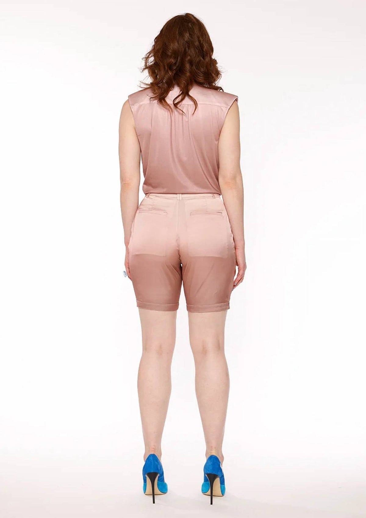 Circular Path - Sleeveless Wrap Bodysuit
