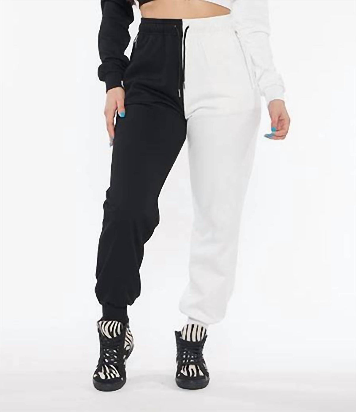 Circular Path - Two Tone Sweatpants