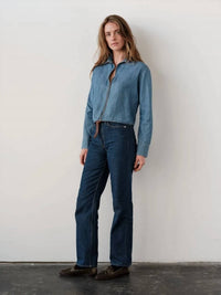 Cissa - Collared Zipper Shirt