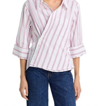 Cissa - Overshirt Asymmetrical Placket Top