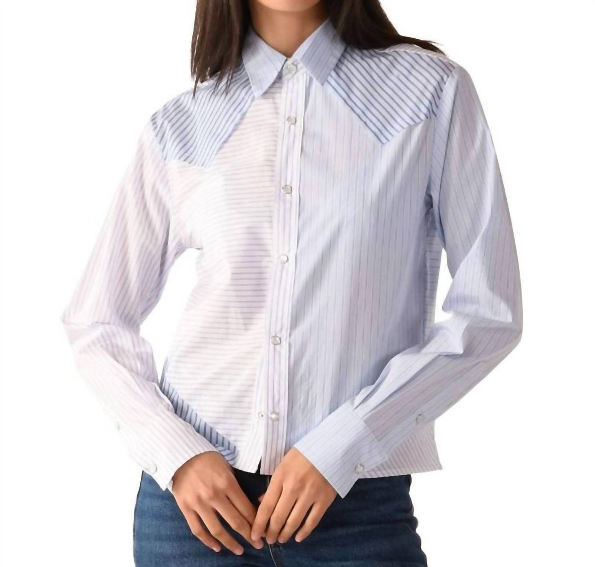 Cissa - Raw Edge Western Shirt