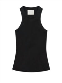 Citizens Of Humanity - Akira Ribbed Stretch Tank Top - black - clothing - solid