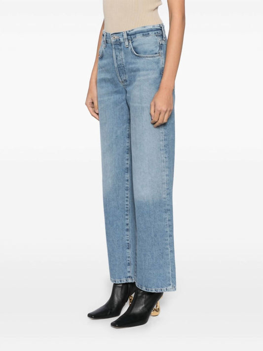 Citizens Of Humanity - Annina High Waist Wide Leg Jean - blue - clothing - cotton
