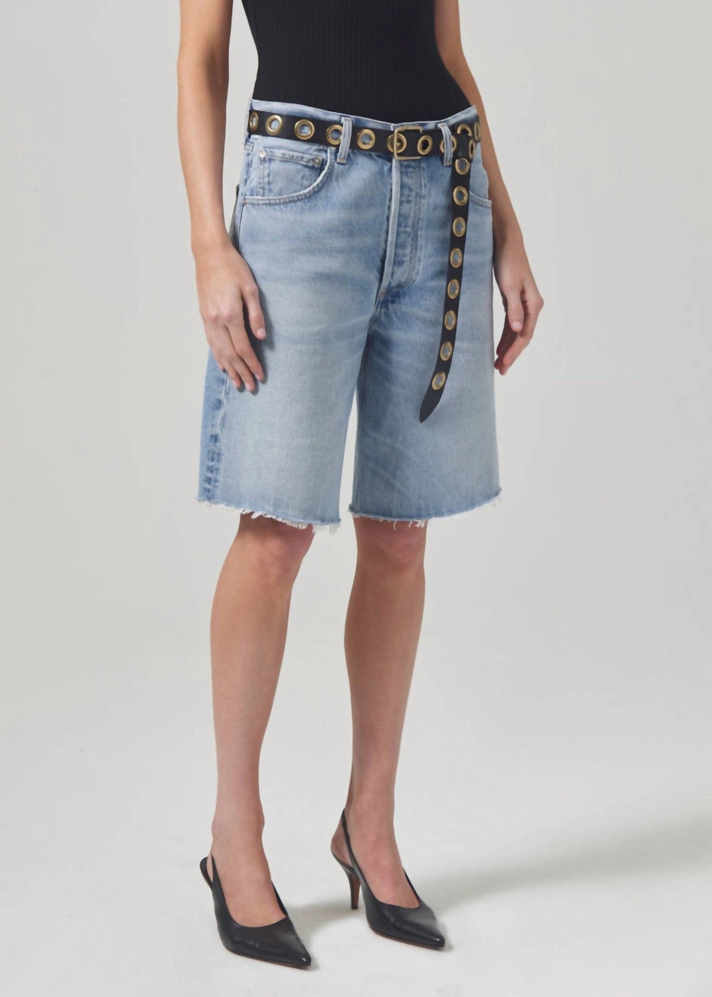 Citizens Of Humanity - Ayla Short - bermudas - blue - clothing