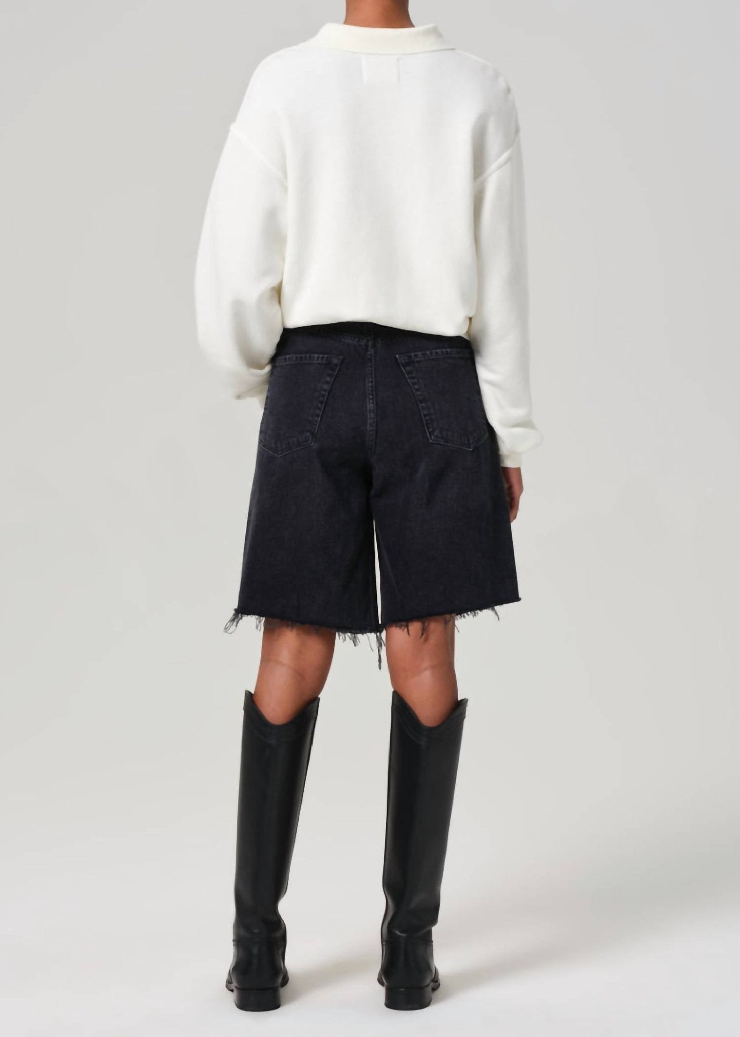 Citizens Of Humanity - Ayla Short - bermudas - black - clothing