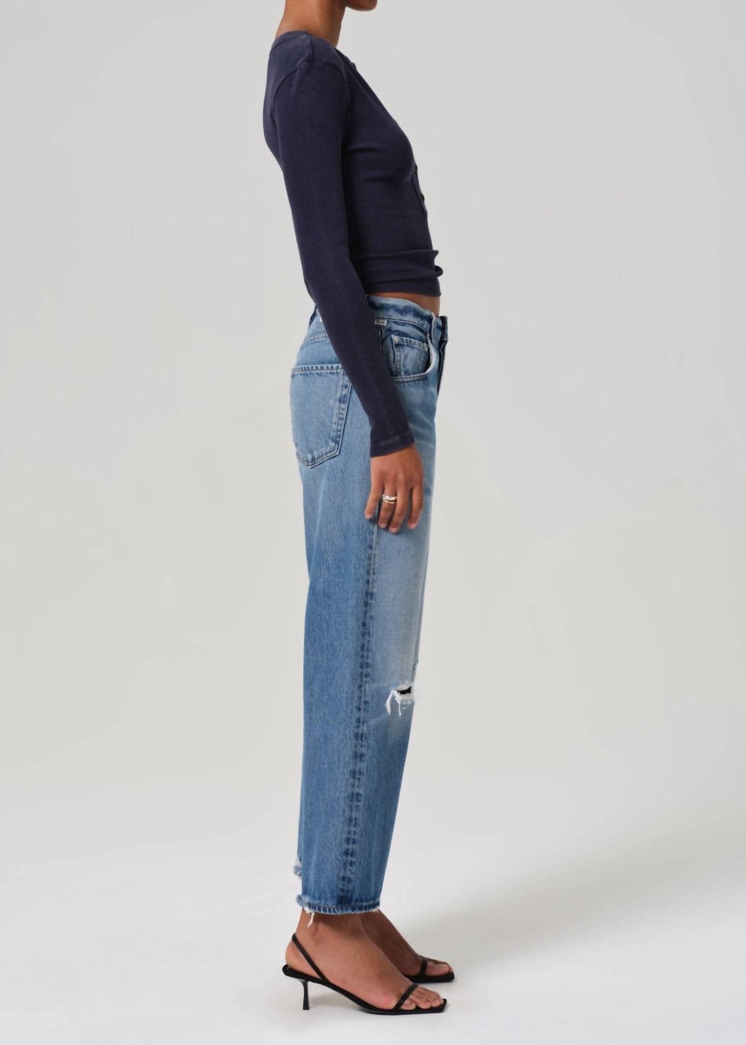 Citizens Of Humanity - Gaucho Vintage Wide Leg Jeans - blue - clothing - cotton