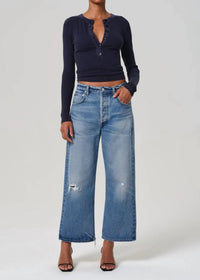 Citizens Of Humanity - Gaucho Vintage Wide Leg Jeans - blue - clothing - cotton