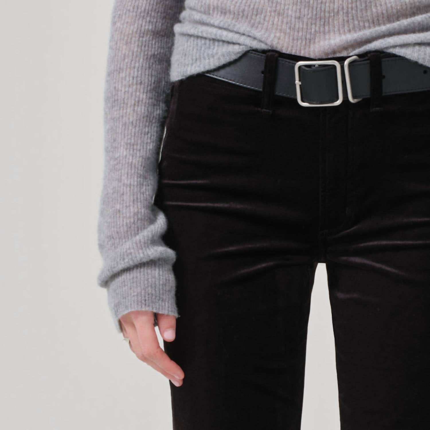Citizens Of Humanity - Isola Crop Slim Jean - black - clothing - cotton