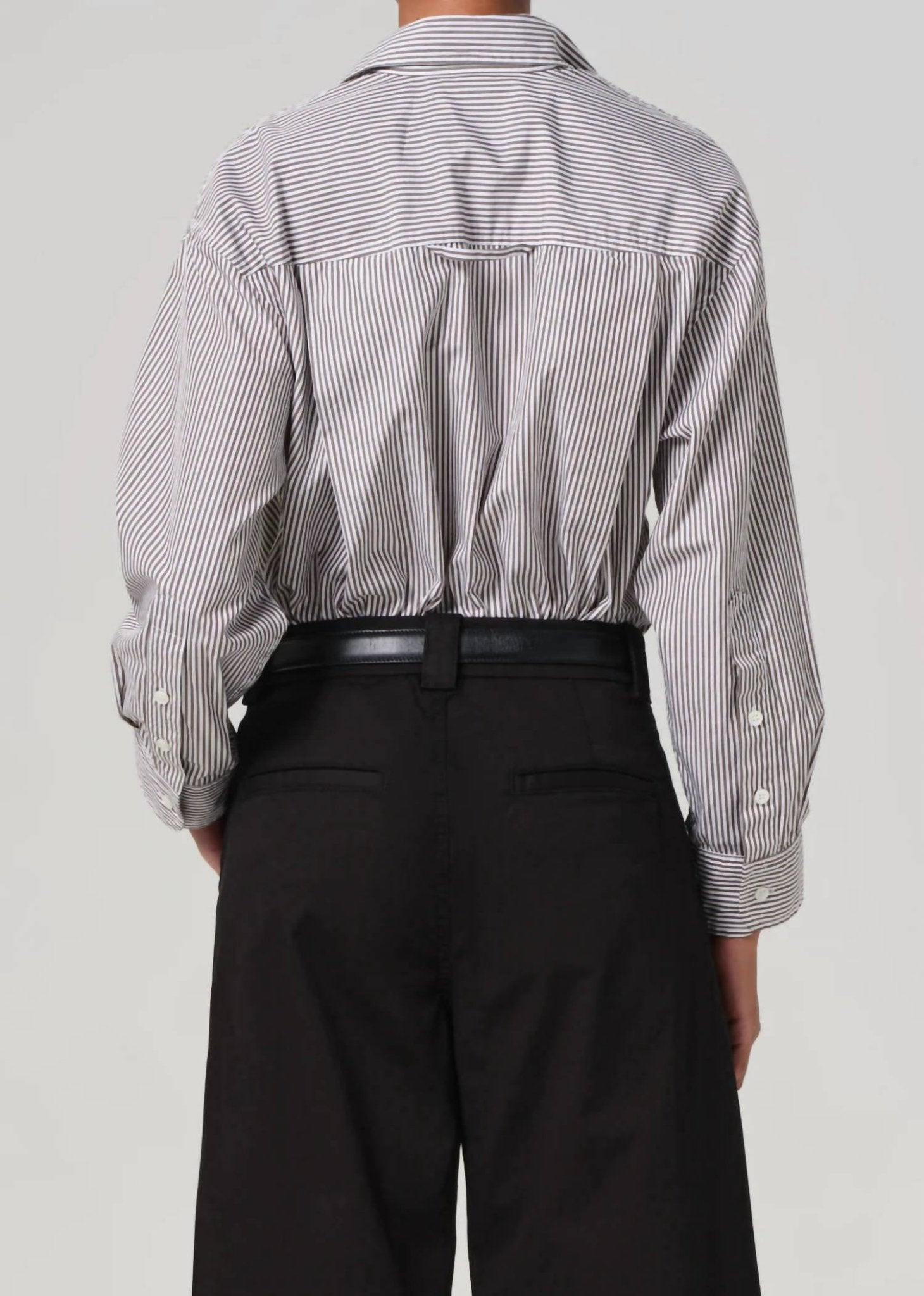 Citizens Of Humanity - Kayla Long Sleeve Shirt - clothing - cotton - grey