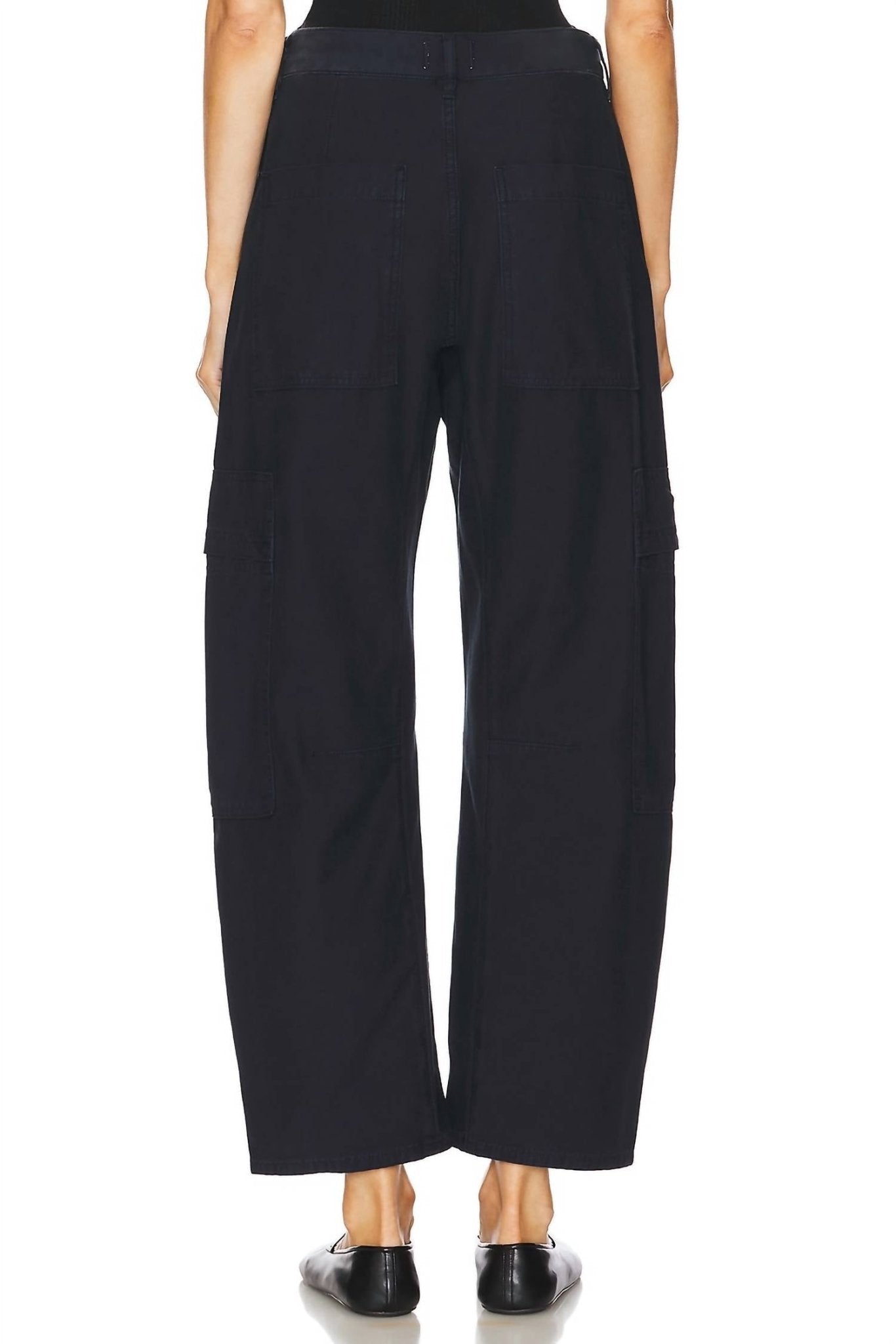 Citizens Of Humanity - Marcelle Low Slung Easy Cargo Pants - blue - clothing - cotton