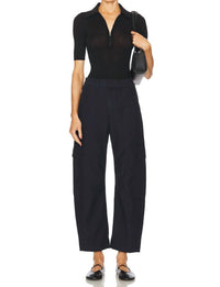 Citizens Of Humanity - Marcelle Low Slung Easy Cargo Pants - blue - clothing - cotton