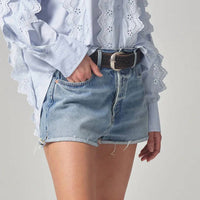 Citizens Of Humanity - Marlow Jean Short - blue - clothing - cotton