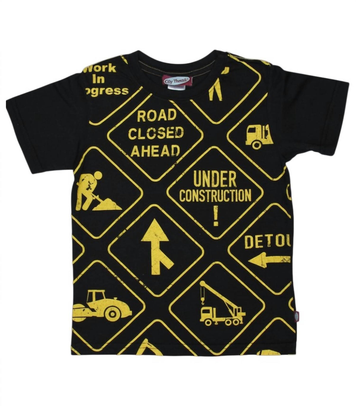 City Threads - Kids Construction Signs Tee