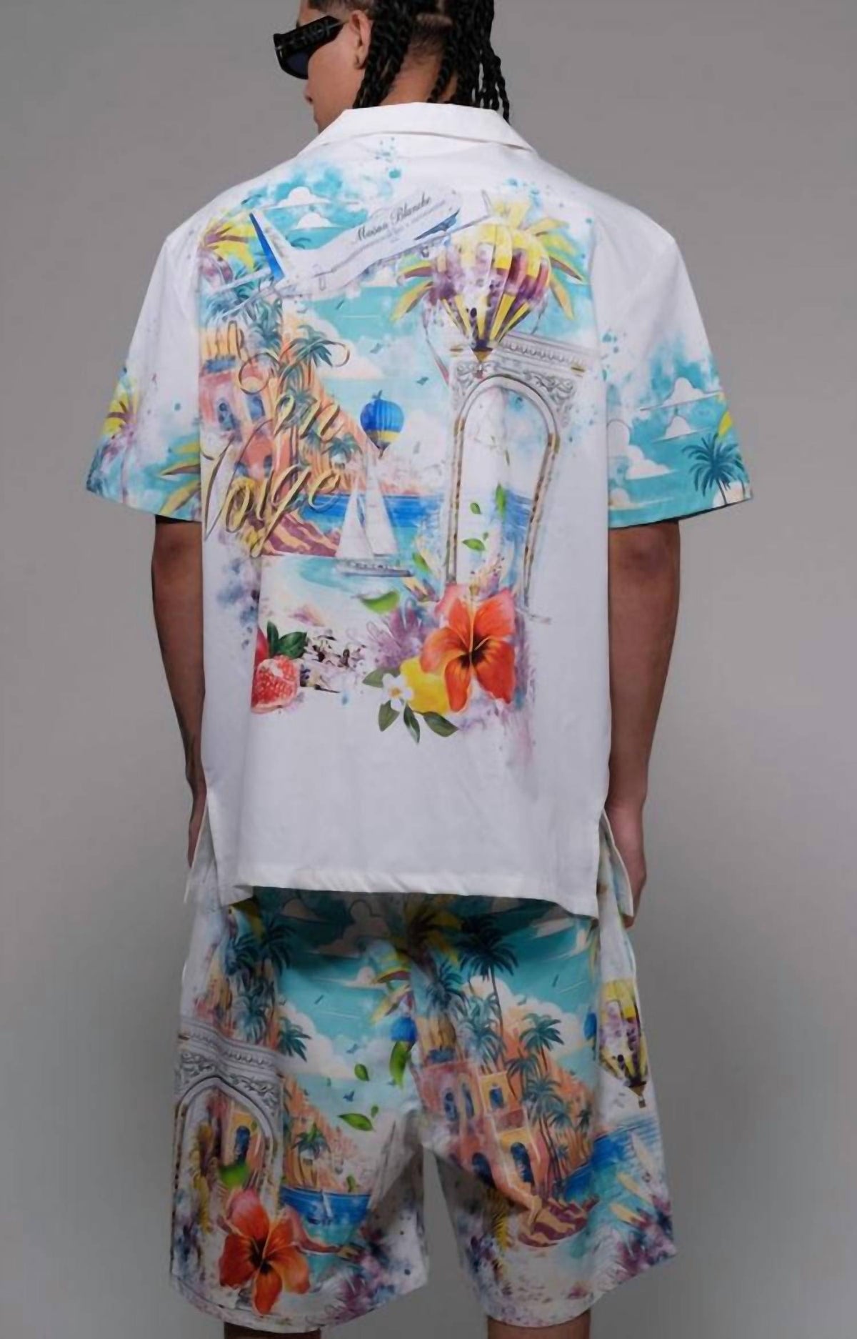 Civilized - Bon Voyage Button Down Short Set