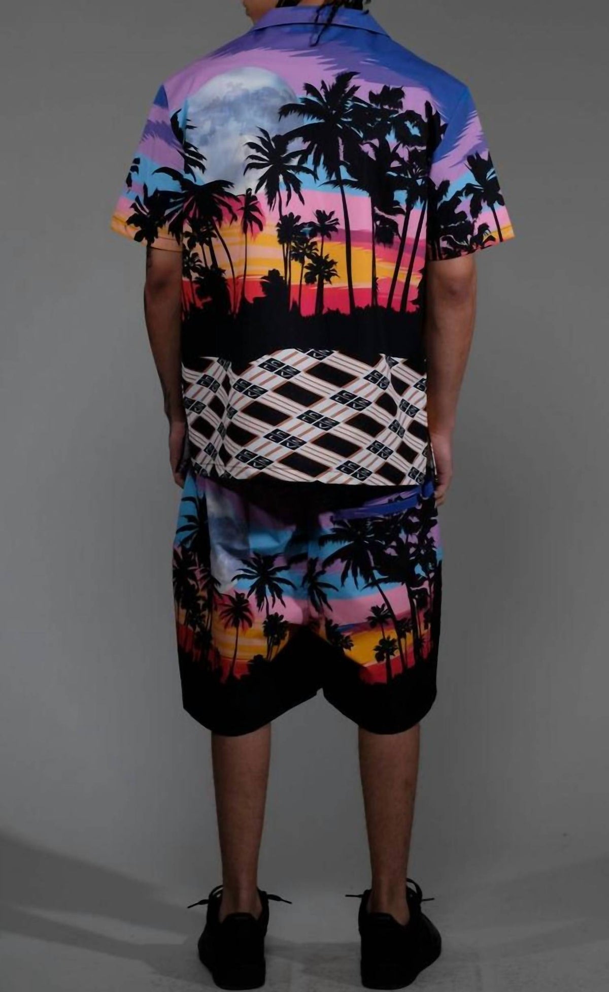 Civilized - Haze Sunset Button Down Short Set