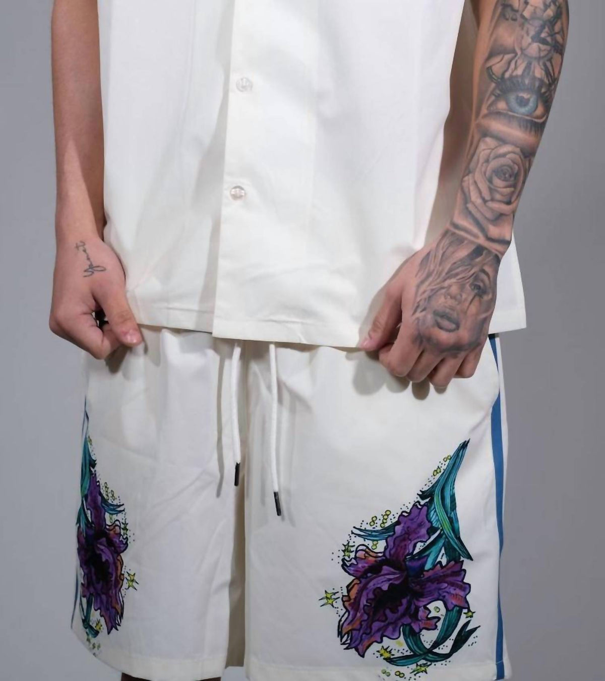 Civilized - Sunset Garden Button Down Short Set