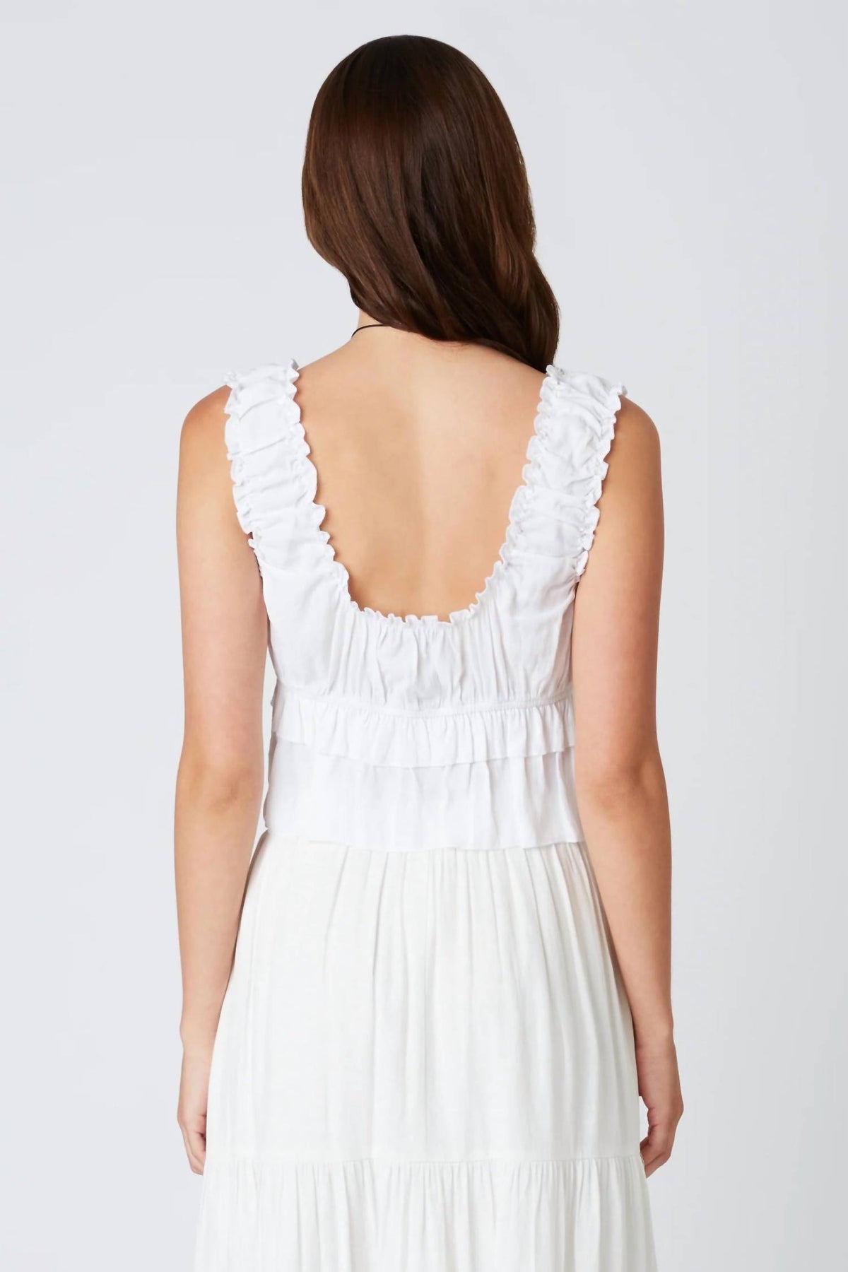 Cla - Ruffled Peplum Top