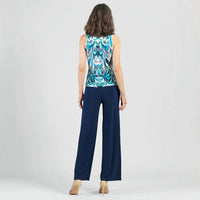 Clara Sun Woo - Abstract Sleeveless V-neck Twist Blouse