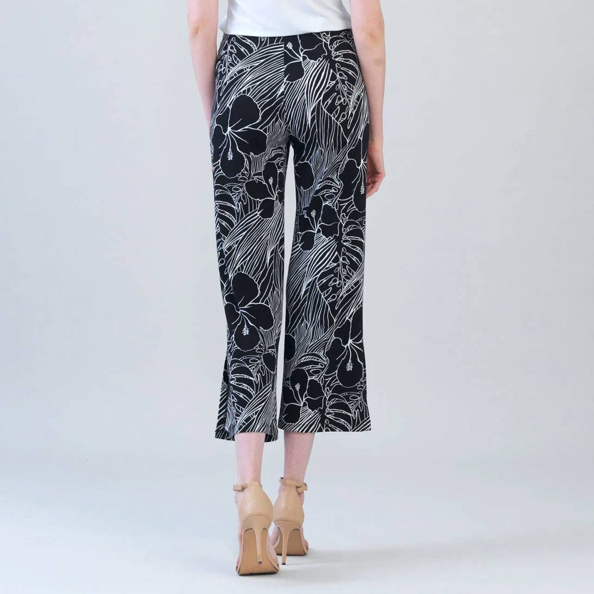 Clara Sun Woo - Floral Print Ankle Pants