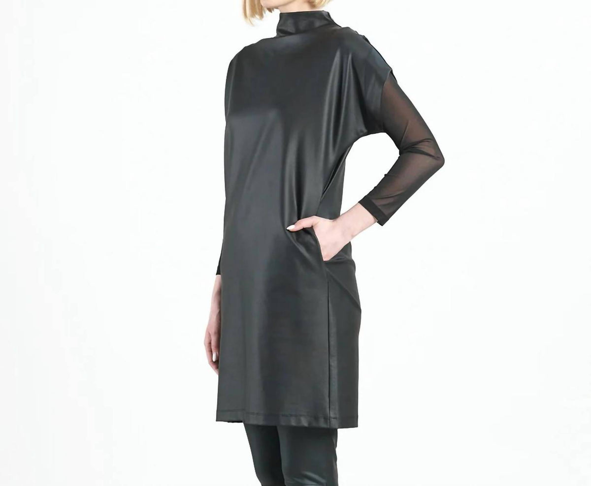 Clara Sun Woo - Liquid Leather Mini Dress