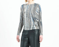 Clara Sun Woo - Python Dolman Sleeve Top