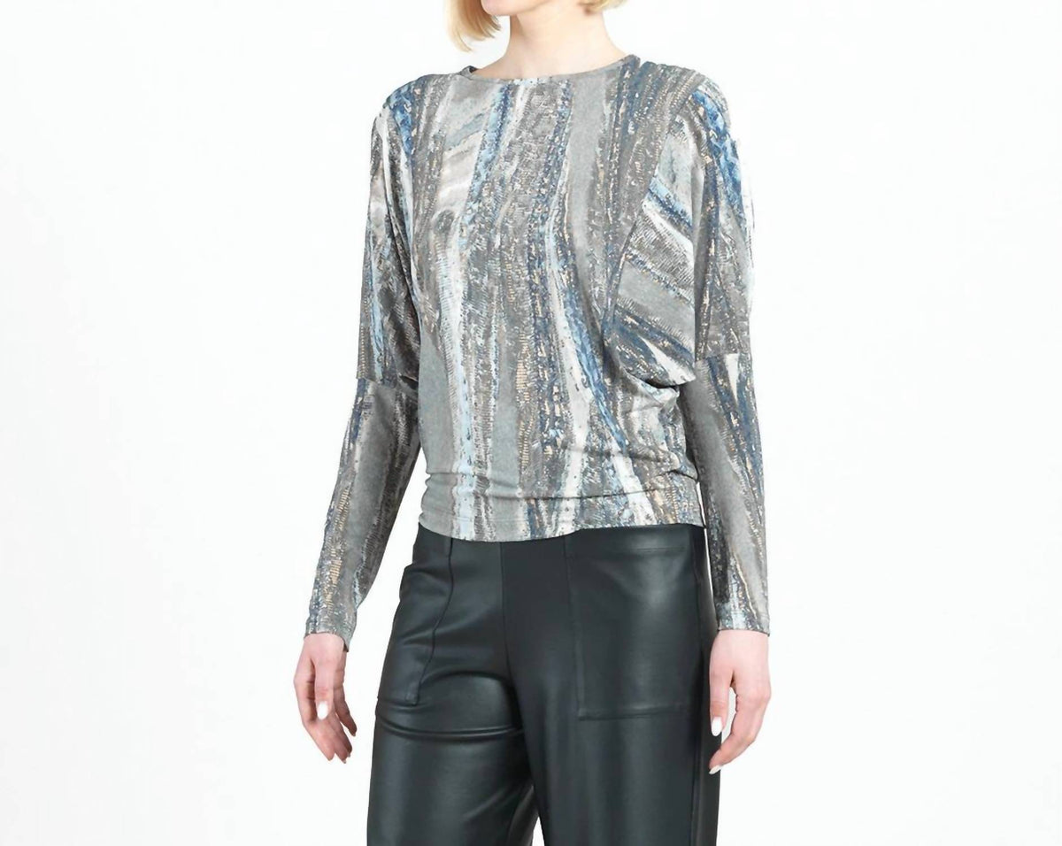 Clara Sun Woo - Python Dolman Sleeve Top