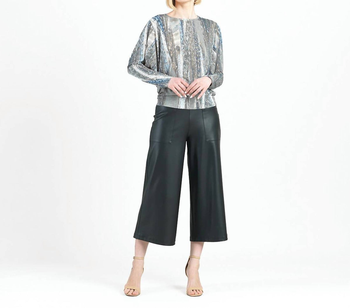 Clara Sun Woo - Python Dolman Sleeve Top